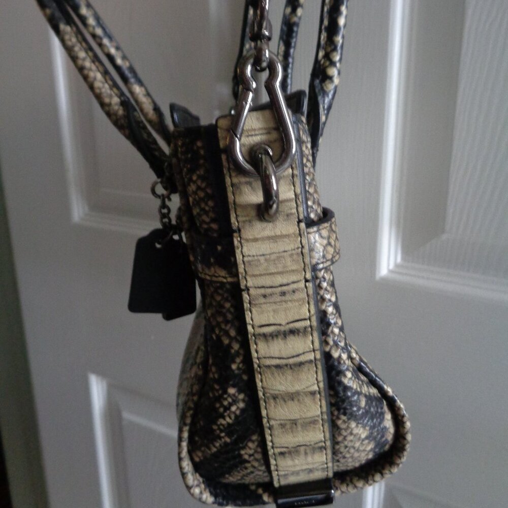 COACH SWAGGER 27 PYTHON EMBOSSED BAG - image 4